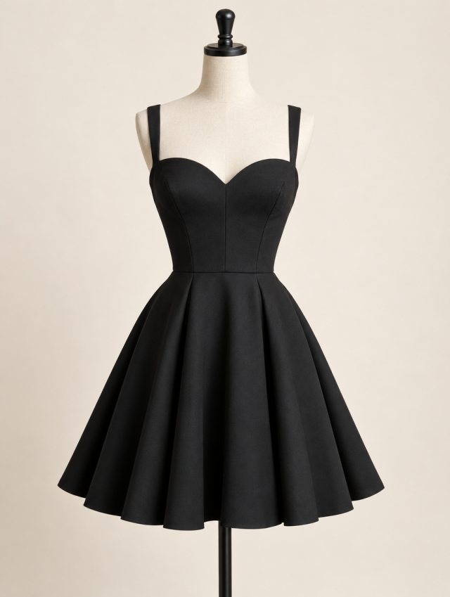 Black cocktail dress