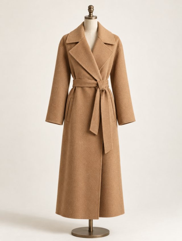 Camel wool coat